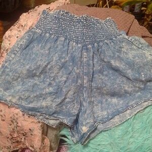 Thread & Supply High Waist Blue Women's Shorts